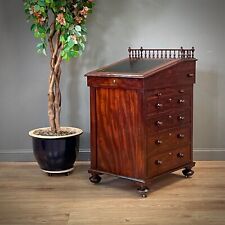 Attractive Antique William IV Mahogany Davenport Desk
