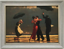 The Singing Butler by Jack Vettriano Framed Canvas Effect Print 55cm x 42cm Grey