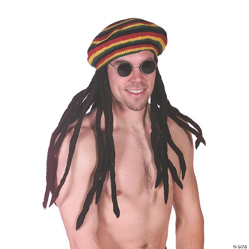Rasta tam with dreadlocks - tam,