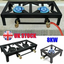 Camping Stove Double Single Burner Boiling Ring Propane Gas LPG Stove BBQ Cooker
