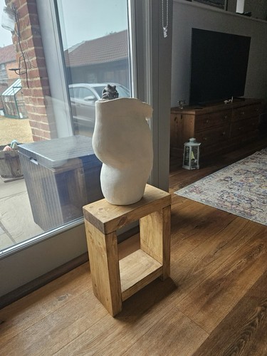 Handmade wooden side table - handmade,