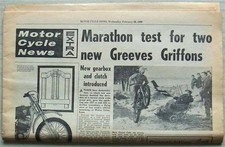 GREEVES GRIFFON SCRAMBLERS TESTED Article Reprint MOTOR CYCLE NEWS 26 Feb 1969