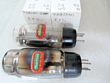 Pair A MARCONI GEC  PX4   NOS Valve Tube