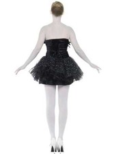 CL576 Gothic Black Swan Masquerade Halloween Ballerina Fancy Dress Up Costume