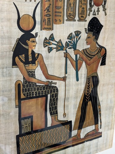 Framed egyptian papyrus - framed,