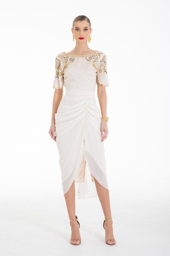 Virgos denise embellished midi - virgos,