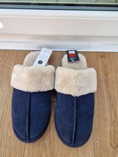 M&S Ladies Suede Faux Fur Trim