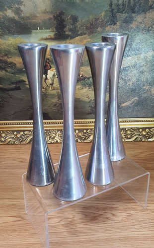 Modern chrome candlestick - chrome,
