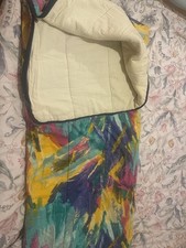 Vintage Single Sleeping Bag Abstract Aztec Retro Camping Festival