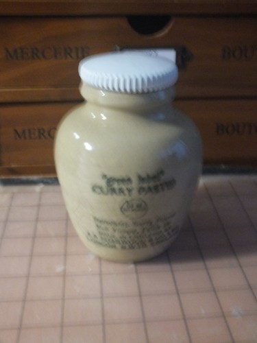 Vintage stoneware pot with lid - pot,