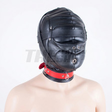 Padded Leather Bondage Hood