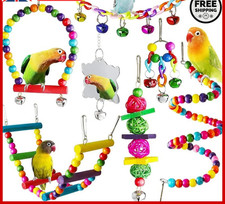 7 Pack Parrot Toys Set Metal