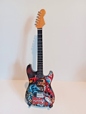IRON MAIDEN Trooper Inspired Miniature Guitar 25cm 10" w Stand REF11 FREE POST