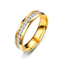 Mens Women Zircon Ring Couple