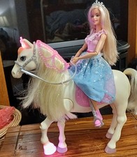 Barbie Princess Prance & Shimmer Horse. Soo Cute. Lights Up. Dances Front Legs.