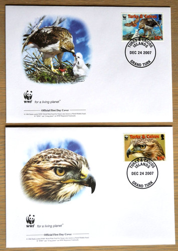 Wwf birds red tailed hawk - -,