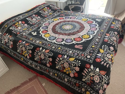 Antique vintage velvet uzbek - vintage,