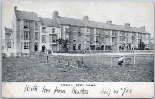 Pensarn vintage postcard south - vintage,