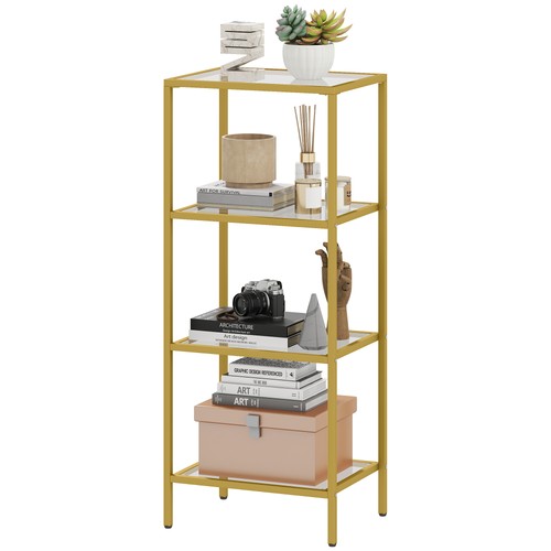 Homcom tier shelving - 4-tier,