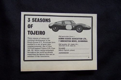 Ecurie ecosse tojeiro ee -  ecurie,