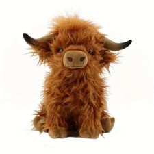 Cuddly Living Nature Highland Cow Toy Kids Stuffed Teddy Plush Toy