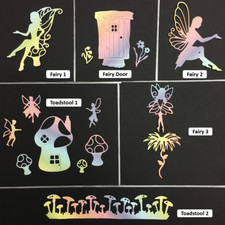Fairy & Toadstool Die Cuts - 6 Styles in Assorted Colours & Sets