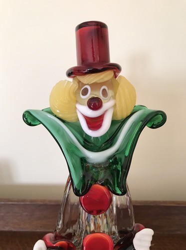 Vintage murano glass clown - vintage,