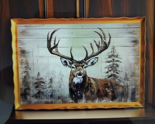1pc rustic style stag and - 1pc,