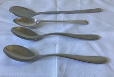 Silver & Silver Plate Dessert Spoons German Italian & Military Broad Arrow.