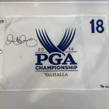 Rory McIlroy Signed Autographed 2014 PGA Championship Pin Flag Valhalla #/50 UDA