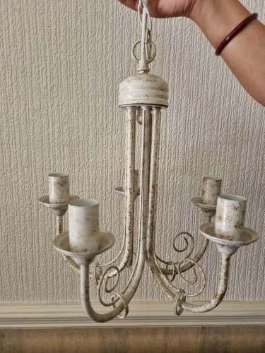 Retro cream white metal - retro,