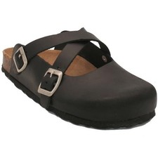 Oxygen Womens Ladies London Clogs Mules Shoes Black UK 4-9