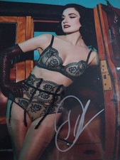 Dita Von Teese Signed 8x10