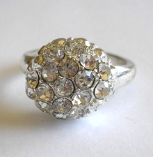 VINTAGE LARGE GLASS CRYSTAL