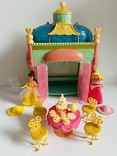 Rare Disney Princess Royal Tea Party Play Tea set  SLEEPING  BEAUTY & BELLE