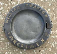 BRITISH ARMY BATTLE OF WATERLOO, SOLDIERS PEWTER PLATE 79th FOOT, LONDON MAKER.