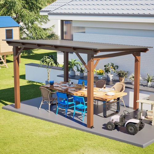 13x10ft wooden garden gazebo - wooden,