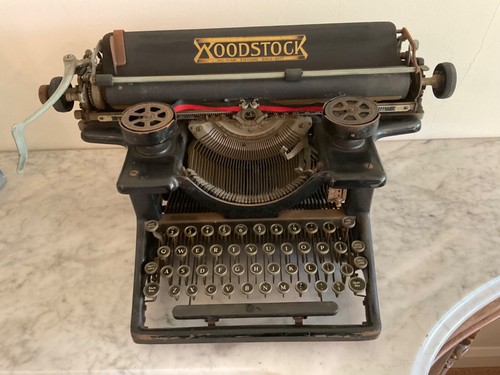Antique woodstock typewriter - antique,
