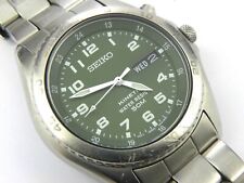 Mens Seiko Kinetic Military Watch 5M43-0D10 - 50m