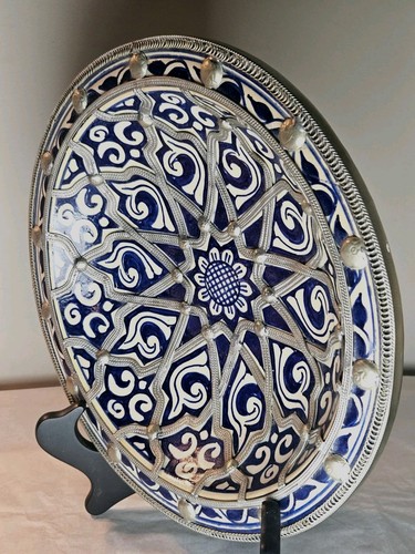 Vintage moroccan fes blue - fes, &