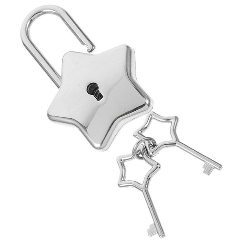 Star shaped padlock - shaped, metal