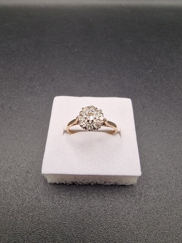 18ct gold diamond ring vintage - gold,