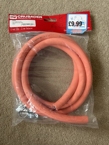 Orange gas hose - ​2m, assembly