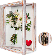 TJ.MOREE Flowers Shadow Box Display Case11”X14”( 28X36Cm) Large Shadow Box Frame