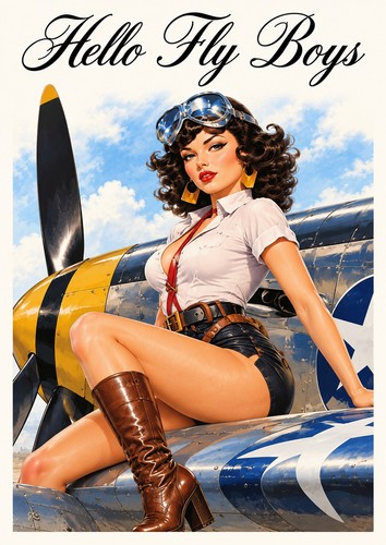 Hello fly boys vintage - a4,
