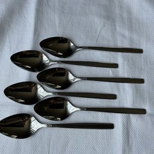 Vintage Oneida Melissa Stainless Steel Dessert Spoons Set Of Six 