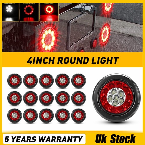 Round red white - round, 16-led