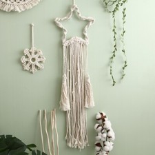 Large New Macrame Boho Beige