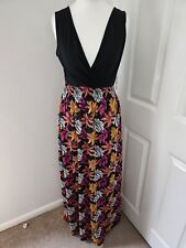 Maxi Length Sleeveless Floral Dress - Size 8/10