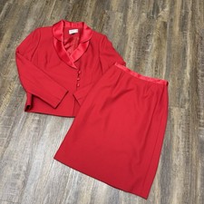 Kasper ASL Red Ladies Skirt